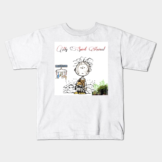 Spirit Animal Gardening Kids T-Shirt by Jadenkai